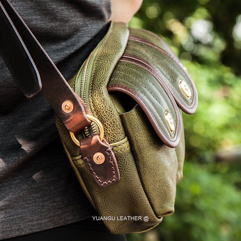 植鞣皮复刻伞兵多功能复古真皮牛皮机车男士户外旅行单肩斜挎胸包,箱包皮具/热销女包/男包,男士包袋,淘宝优惠券,粉丝福利购,淘宝优惠卷