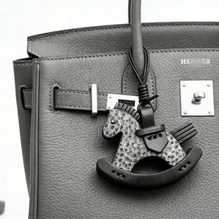 马年专属！纯牛皮手工摇摇马挂件 真皮挂包包汽车挂饰 高级感礼物