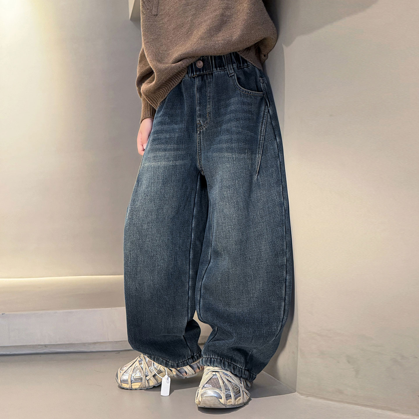 男童牛仔裤秋冬款2025新款儿童装