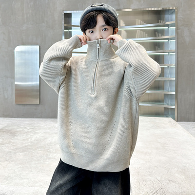 男童毛衣秋冬款2024新款