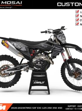 适用于2020-2023KTM 125EXC250SXF300开禧恒建越野摩托车贴花贴膜