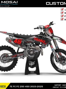 适用于 HUSQVARNA TE FE TC  250 2023-2026恒建胡思瓦娜贴花贴纸