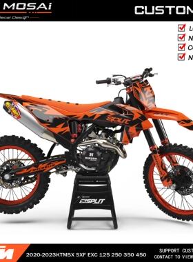 2020-2023 KTM EXC250 300XCW350恒建开喜越野摩托车贴花贴膜贴画