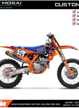 适用于2016-2019KTM125EXC250SXF300克维斯K16越野摩托车贴花贴膜