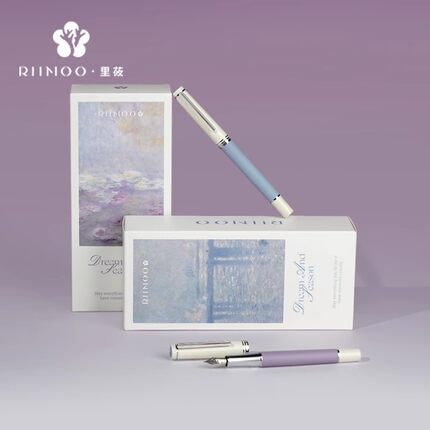 里莜RIIMOO516四季系列礼品钢笔莫奈油画复古莫兰迪高档送礼文艺