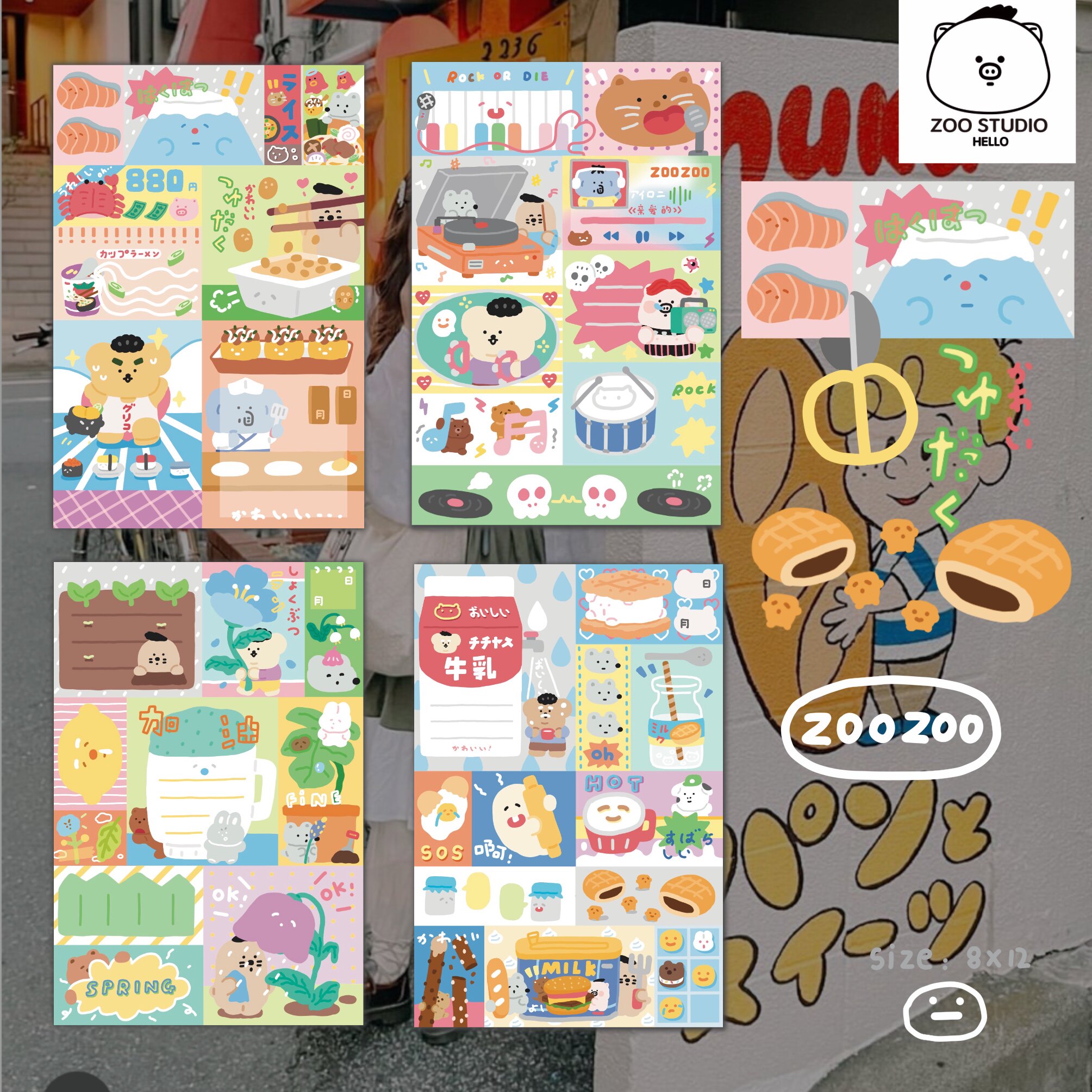 便签分装便签zoozoo日系