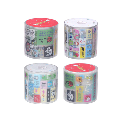 银河信差贴纸卷原创闪砂标签贴