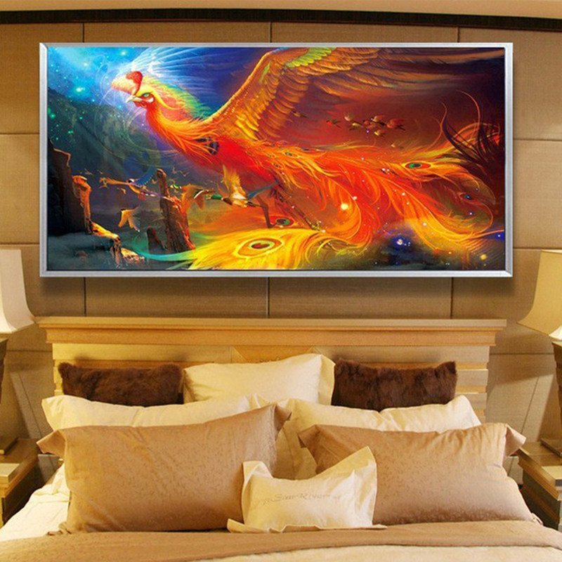 火凤凰钻石画2026新款客厅满钻钻石绣手工点贴钻十字绣挂画中国风