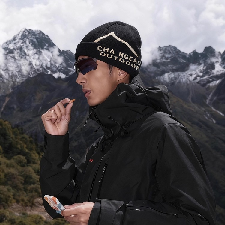 登山冷帽男士2025款徒步毛线帽子