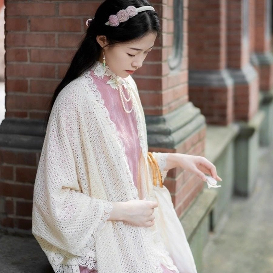 2025新款新中式气质旗袍披肩