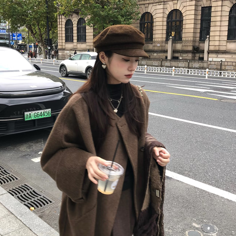 韩系贝雷帽女款大头围简约百搭