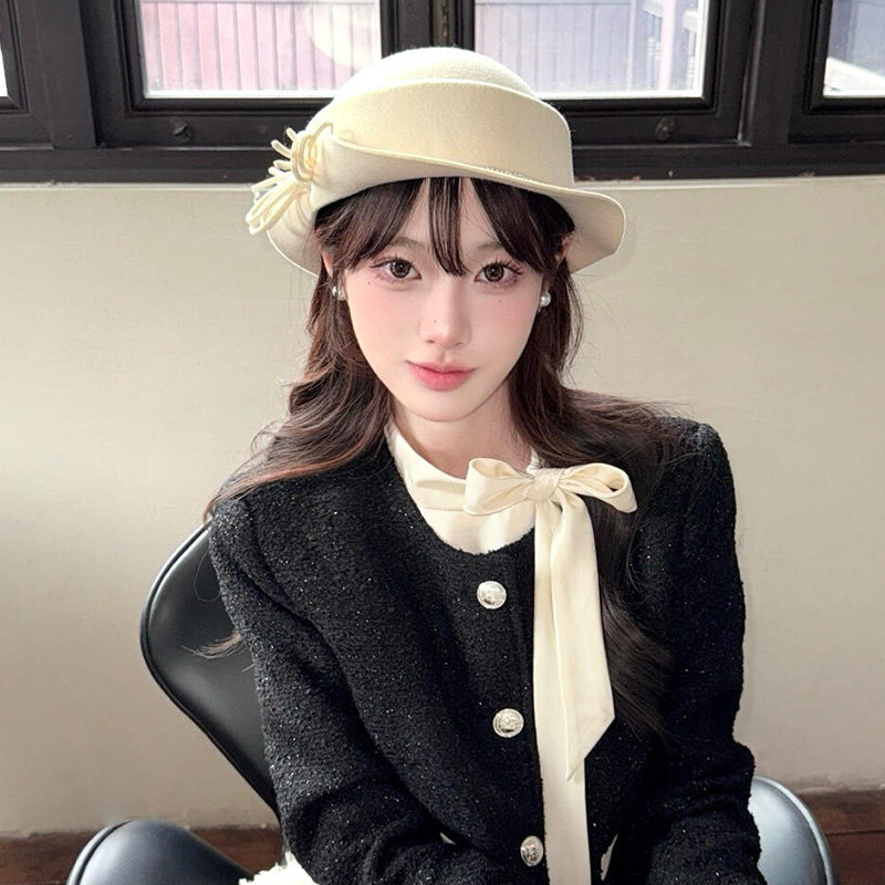 【赫本风】纯羊毛渔夫帽