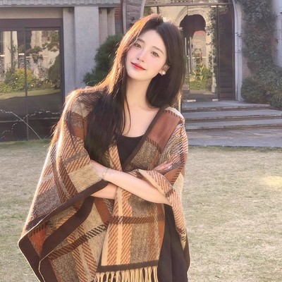 【时尚百搭】美拉德风高级感披肩