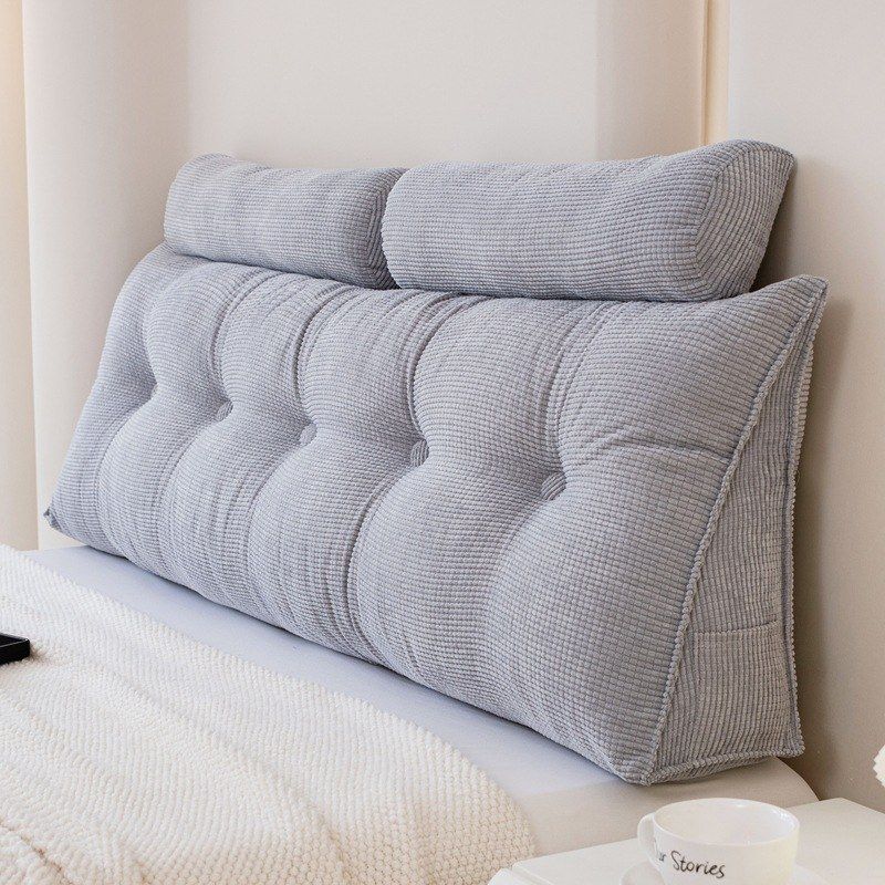 可护腰卧室软包三角床头靠垫靠背双人靠枕客厅沙发拆洗榻榻米大