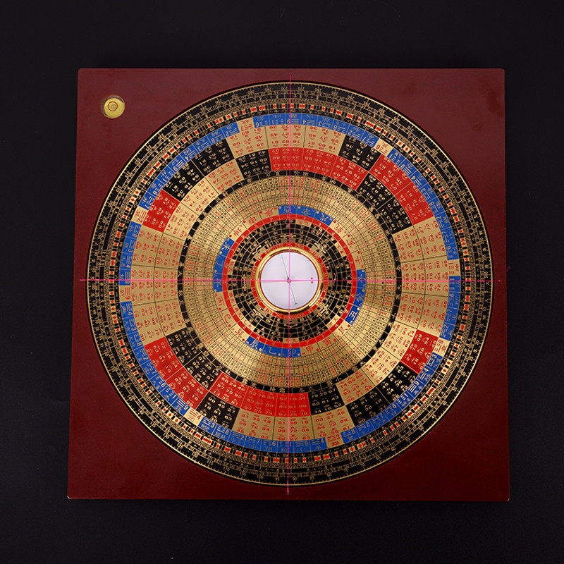 全铜罗盘风水盘高精度香港李居明9寸李氏三元玄空飞星盘罗经促销