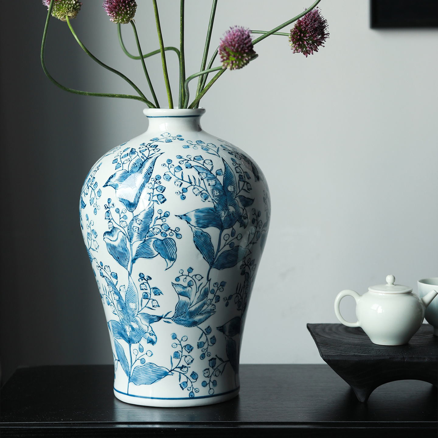 中式复古景德镇青花瓷陶瓷花瓶