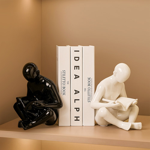 轻奢客厅创意现代简约仿真书