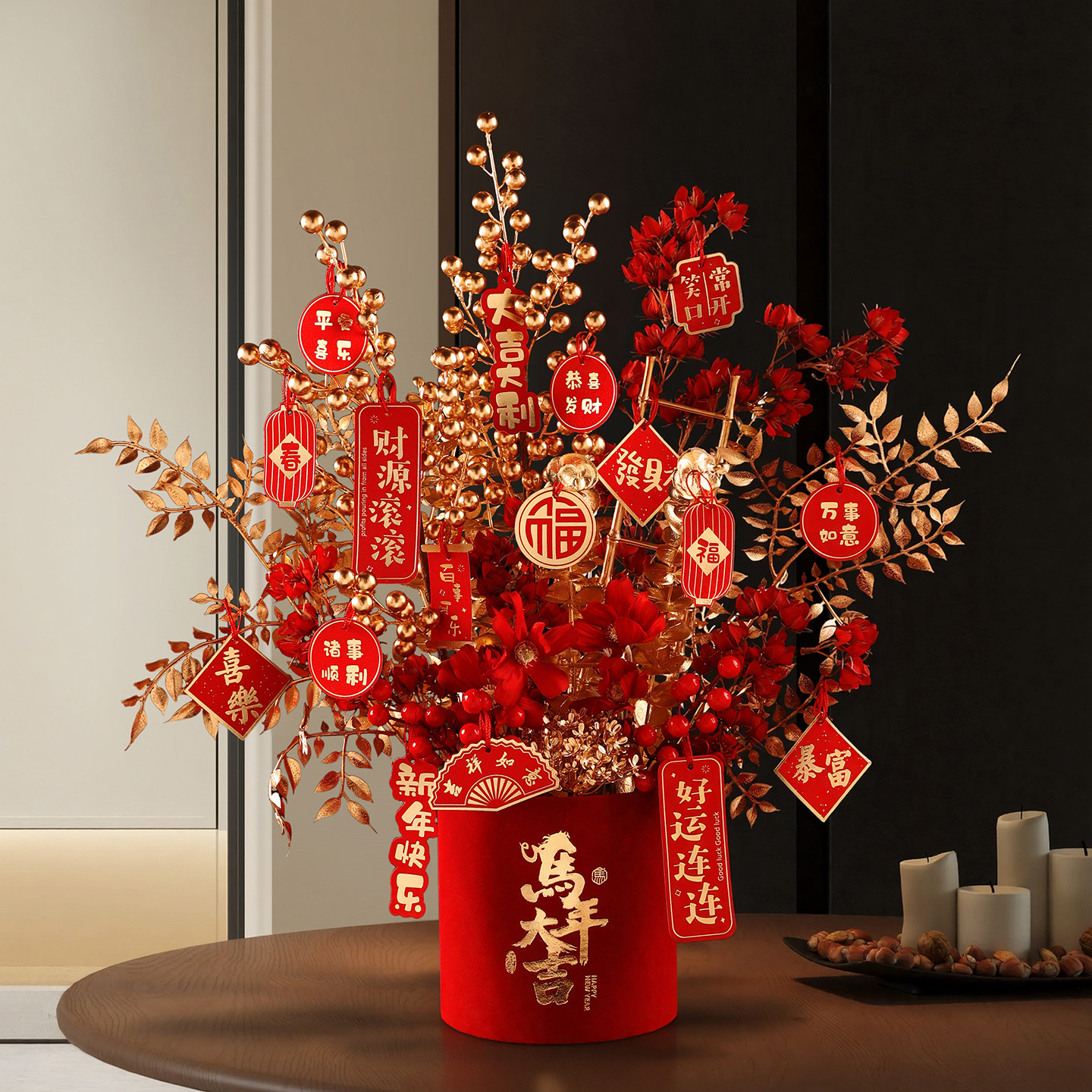 新年抱抱福桶过年装饰摆件乔迁新居礼物春节马年餐桌红色家居布置,家居饰品,桌面摆件,淘宝优惠券,粉丝福利购,淘宝优惠卷