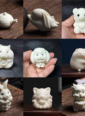 象牙果雕刻爱心熊仓鼠泰迪鼠来宝大牙兔叮噹九尾狐元宝貔貅手把件
