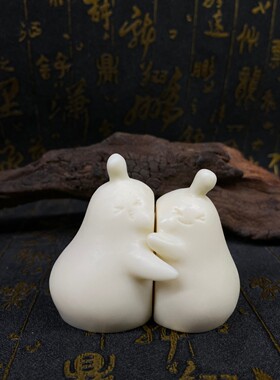 象牙果永不分离摆件家居装饰品桌面男女生新婚结婚生日礼物