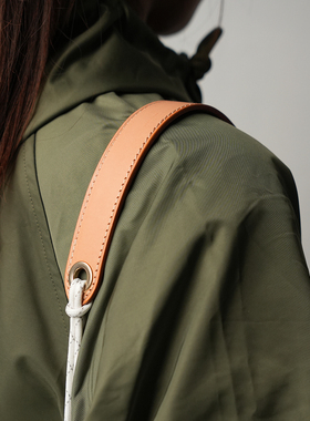 MrStone真皮肩托相机肩带适用徕卡dlux8背带a7索尼康挂绳富士配件