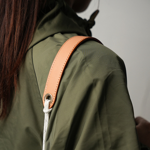 MrStone真皮肩托相机肩带适用徕卡dlux8背带a7索尼康挂绳富士配件