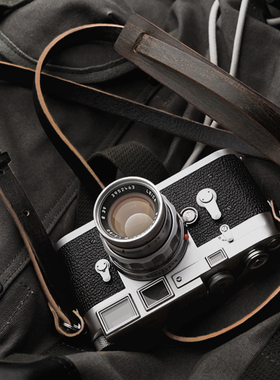 MrStone 战地复古真皮相机肩带富士适用徕卡索尼相机奥林巴斯背带