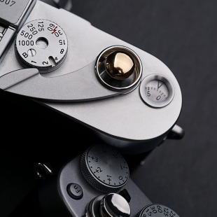 MrStone镜面电镀凹凸纯铜相机快门按钮适用徕卡索尼富士快门配件