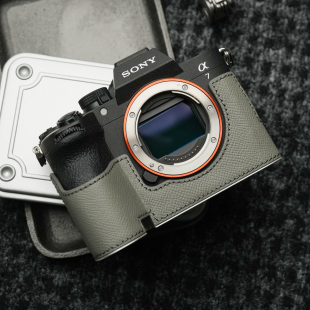 新品 α7m5手柄皮套配件 MRSTONE索尼a7m5真皮相机保护套适用Sony