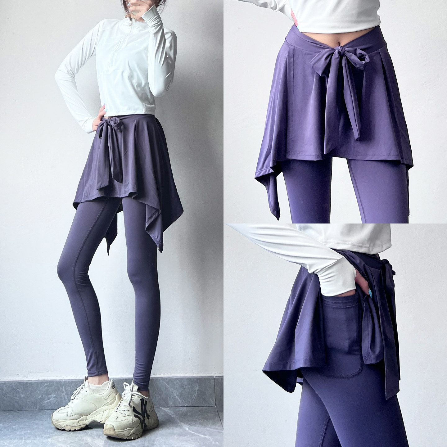 大码胖mm运动瑜伽裤女士健身跑步速干瑜伽服高级感羽毛球网球裙裤,运动服/休闲服装,鲨鱼裤,淘宝优惠券,粉丝福利购,淘宝优惠卷