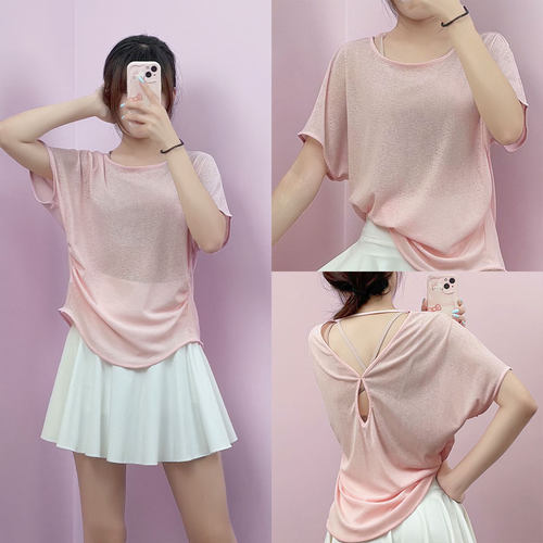 夏季速干短袖瑜伽普拉提套装