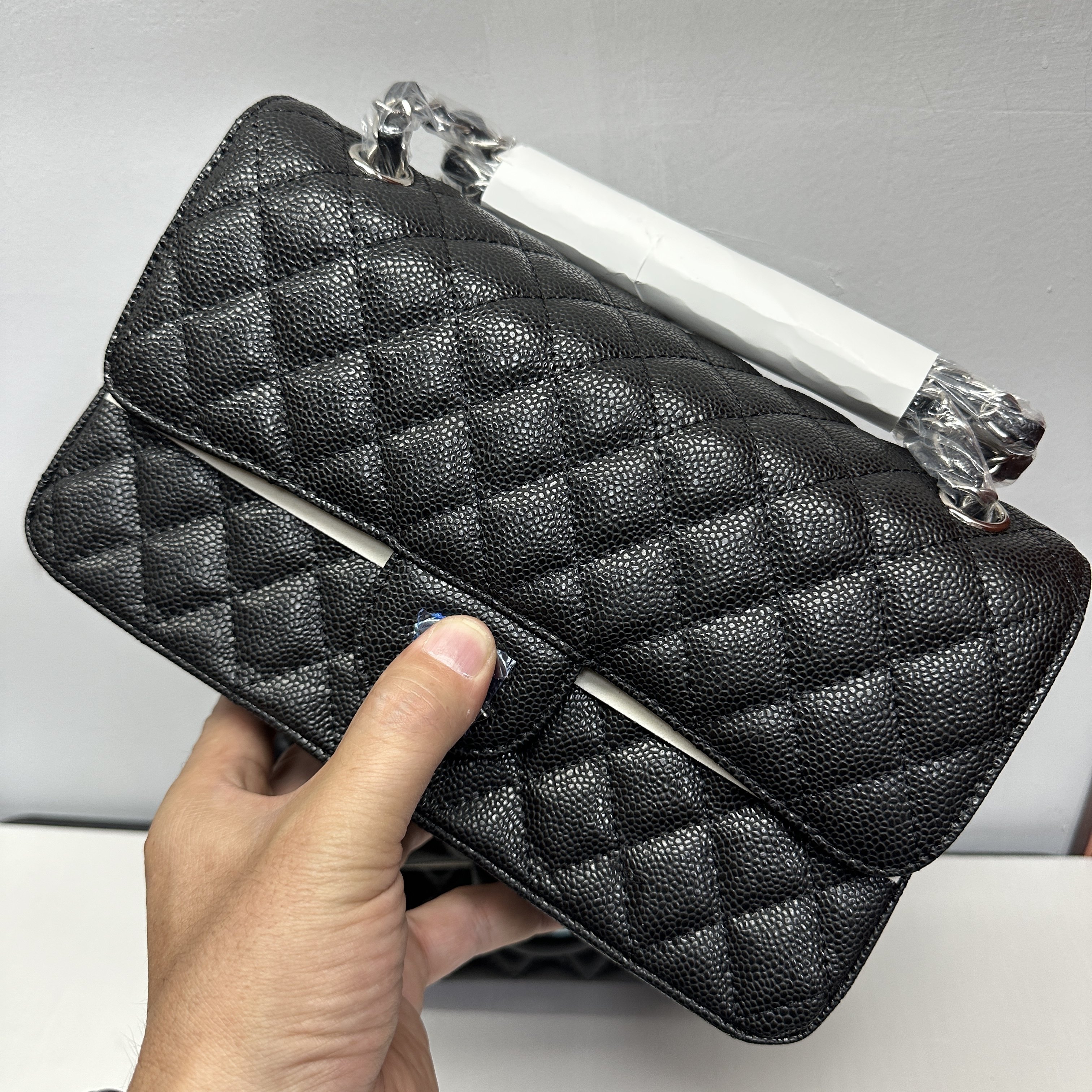 新小香风菱格链条包女CF鱼子酱牛皮单肩斜挎包时尚百搭手提腋下包,箱包皮具/热销女包/男包,小方包,淘宝优惠券,粉丝福利购,淘宝优惠卷