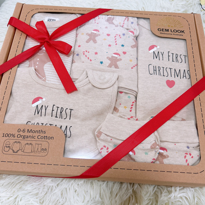 新生儿出口男女六件套中性礼盒