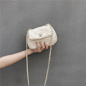 小众设计菱格链条云朵包包女包2025流行新款 潮洋气百搭迷你斜挎包