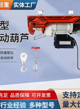 电动吊机220V线遥控便携式小型起重机PA200-300kg微型电动葫芦
