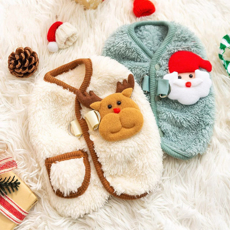 秋冬季狗狗猫咪圣诞麋鹿保暖加绒衣服节日装扮泰迪比熊适用,宠物/宠物食品及用品,狗宠物服装/雨衣,淘宝优惠券,粉丝福利购,淘宝优惠卷