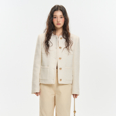 King 千金小香风编织粗花呢短外套 韩系高级感时尚 Prince春季 新款