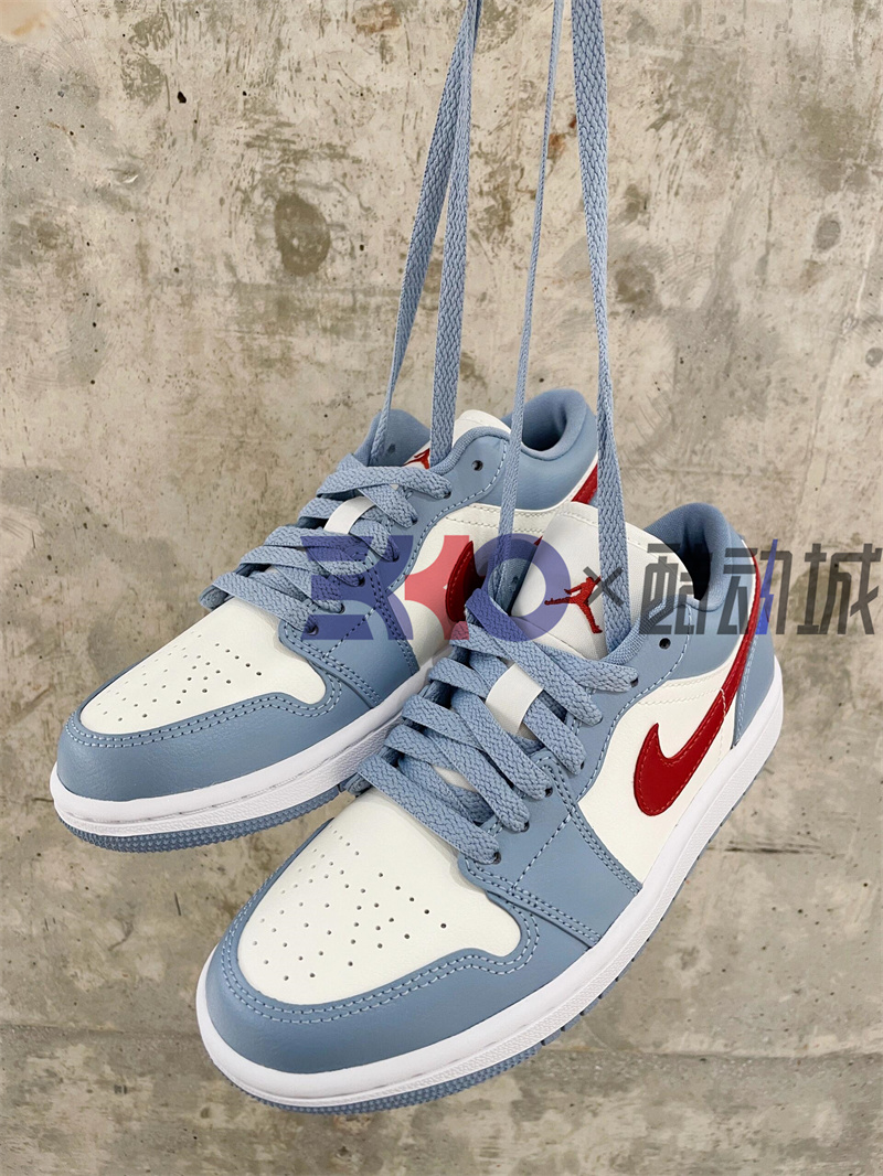 EKKO运动Air Jordan 1 Low AJ1low白蓝 复古休闲篮球鞋DC0774-141