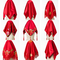High end red cap 2019 new bride Chinese Embroidery Wedding Show Hefu red xipa size cap
