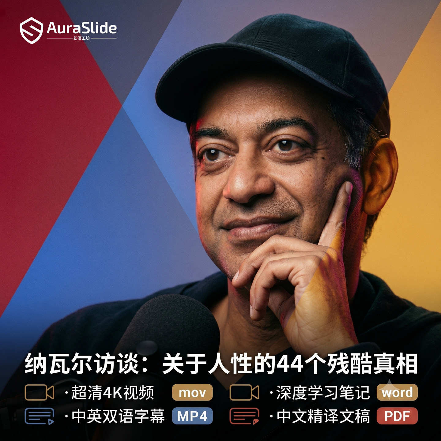 纳瓦尔三小时访谈超清视频素材中设计素材/源文件