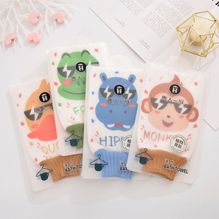 贵人一族卡通印花搓澡巾加厚去泥搓澡手套家用强力洗澡搓泥洗澡巾