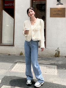 2025春秋季新款法式气质小香风外套女韩版显瘦名媛短款小个子上衣图片