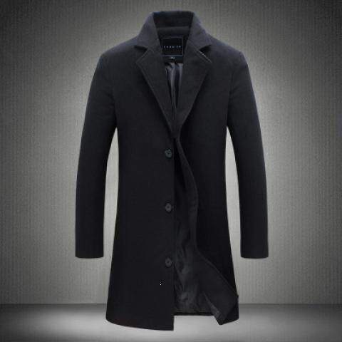 伙子衣服男人的外套中长款酷秋冬