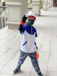 动漫宠物小精灵COSPLAY服装男装小智COS服儿童衣服神奇宝贝卫衣
