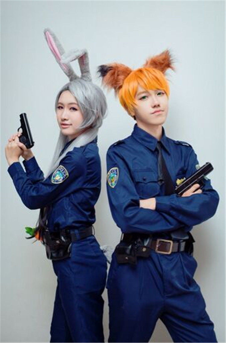 现货 疯狂动物城cosplay兔子朱迪 狐狸尼克 拟人cosplay 服装