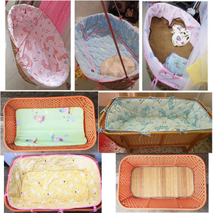 潮汕婴儿摇篮床垫电动上下摇儿童垫被法兰绒保暖新生护垫宝宝垫套