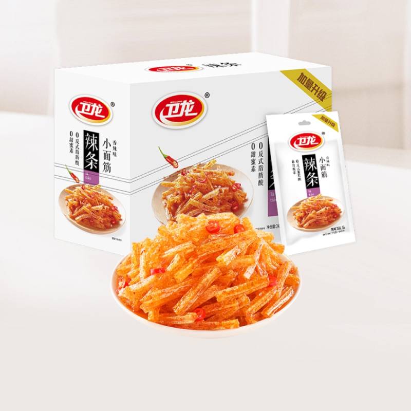 卫龙辣条大小面筋香辣味休闲辣味经典零食小吃即食豆干