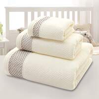 Cotton Bath Towel 3 Set Home Hotel towels pure cotton towel bath towel 3 set thumbnail 3