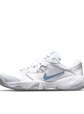 Nike Court Lite 2 网球鞋 白色/浅蓝色AR8838-112山东ls仓