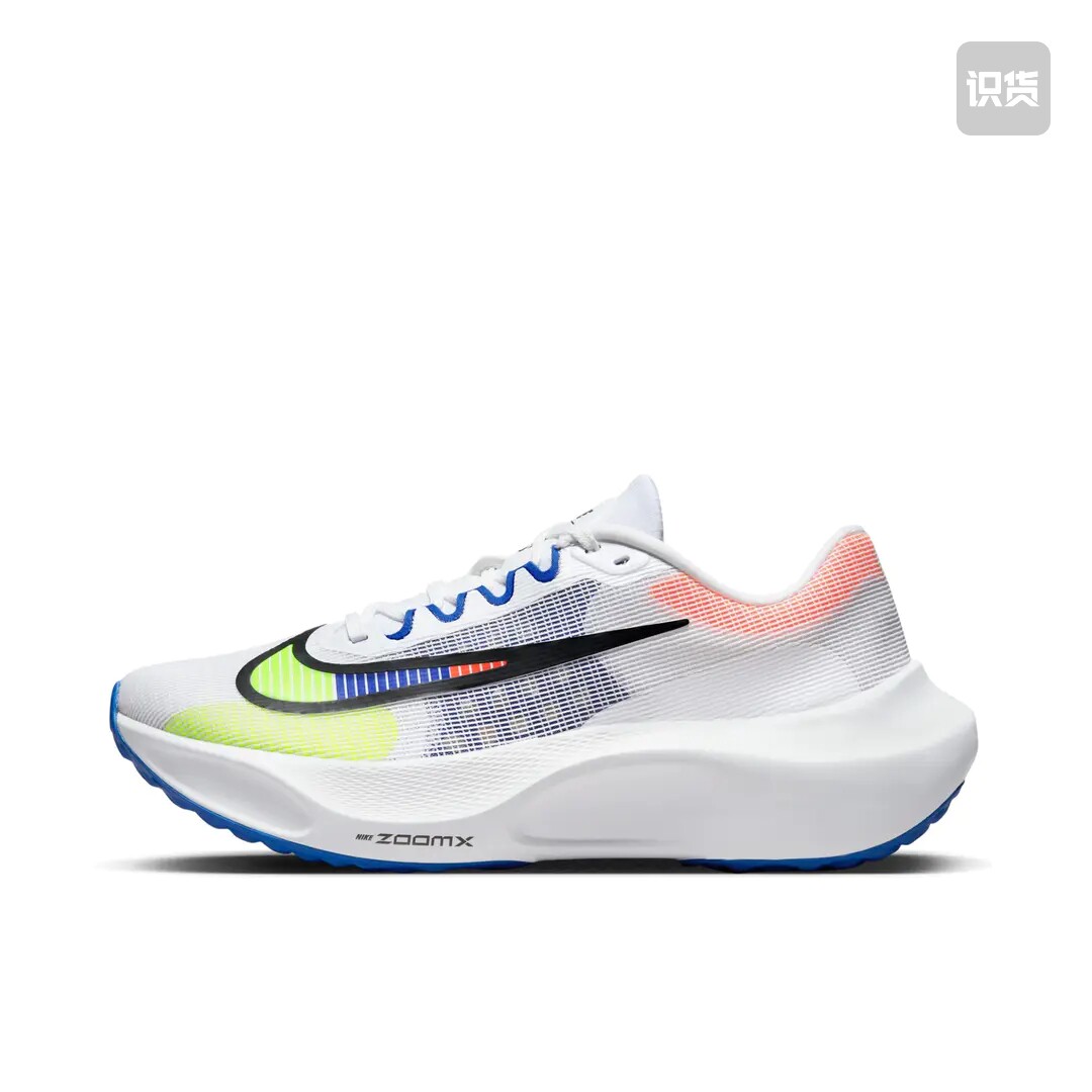 Nike Zoom Fly 5 跑鞋 泡棉碳板 白色/蓝色DX1599-100山东ls仓